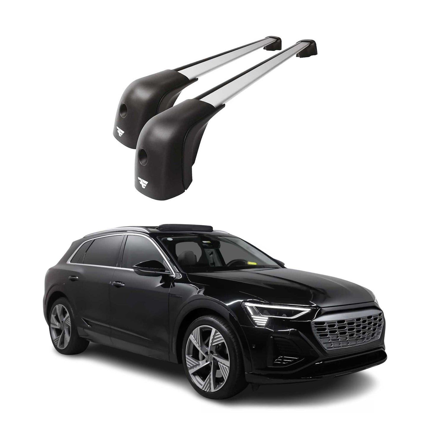 2019-2025 Audi Q8 Roof Racks Cross Bars Silver