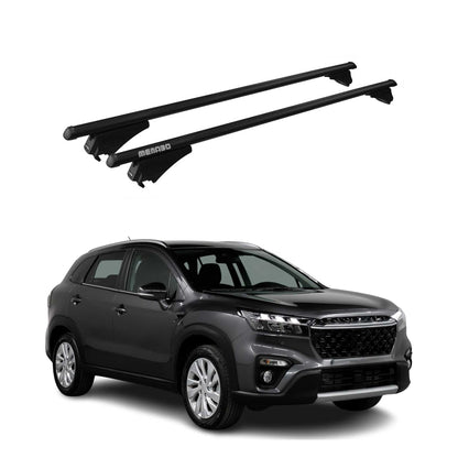 2014-2021 Suzuki SX4 S-Cross Roof Rack Cross Bars Black