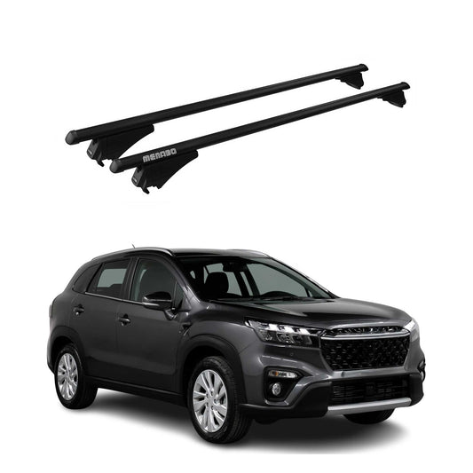 2014-2021 Suzuki SX4 S-Cross Roof Rack Cross Bars Black