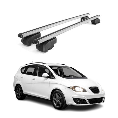2008-2015 Seat Altea XL Roof Rack Cross Bars Silver