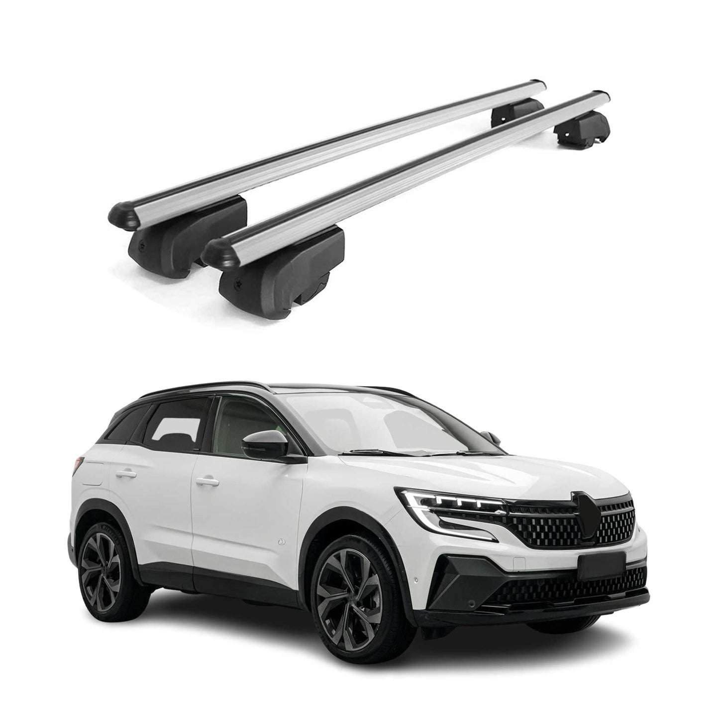 2022-2024 Renault Austral Roof Rack Cross Bars Silver