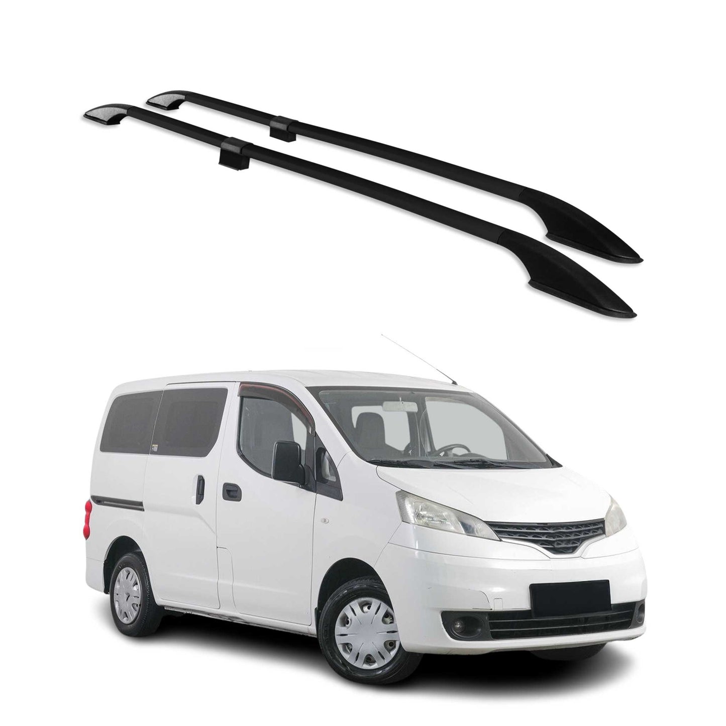 2013-2021 Nissan NV200 Roof Rack Rails Side Rails Black