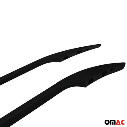 OMAC Roof Rack Rails Cross Bars Set for VW Touareg 2004-2010 Black 4 Pcs 7527933B-SET