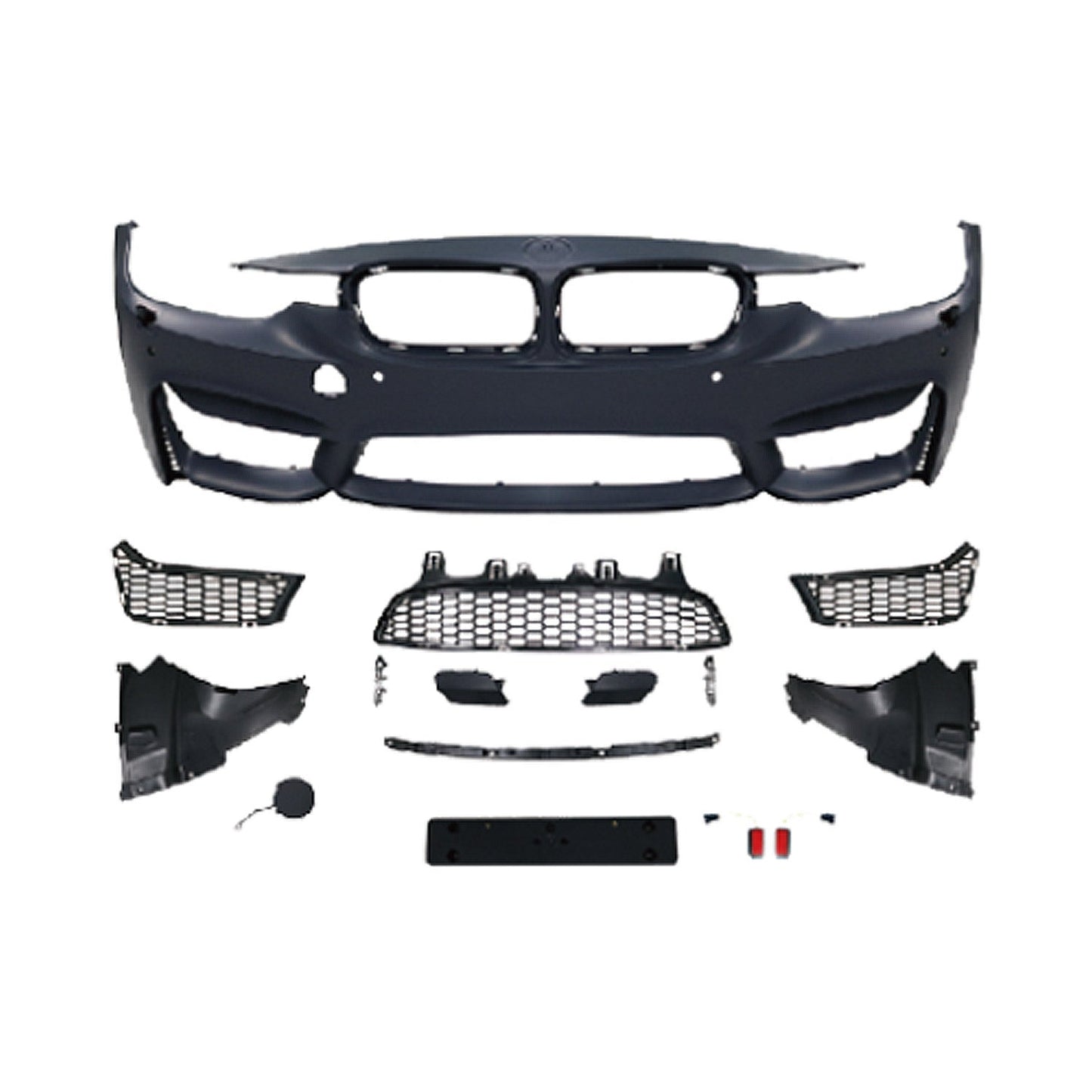 OMAC For BMW F30 F31 2012-2019 M-Tech Style Front Bumper Kit All Mesh 1204P083M
