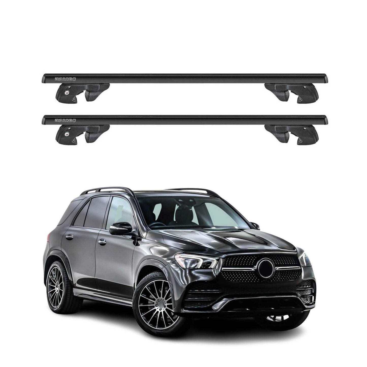 2020-2026 Mercedes GLE Class W167 Roof Rack Cross Bars Black