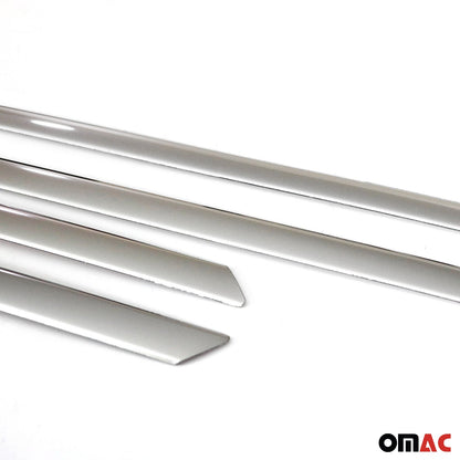 OMAC Side Door Molding Trim Skirt Garnish for Honda HR-V 2016-2022 Steel Silver 4 Pcs 3412131