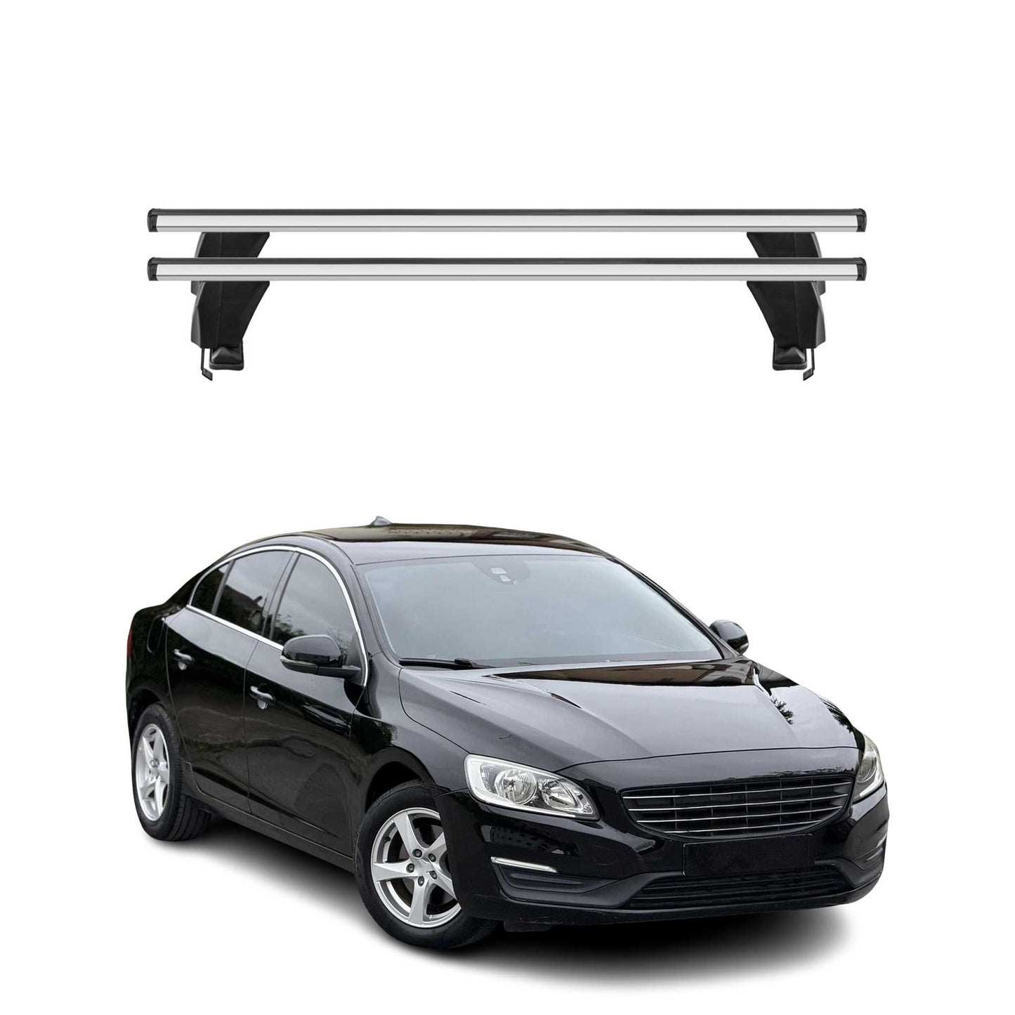 2011-2018 Volvo S60 Roof Rack Cross Bars Silver