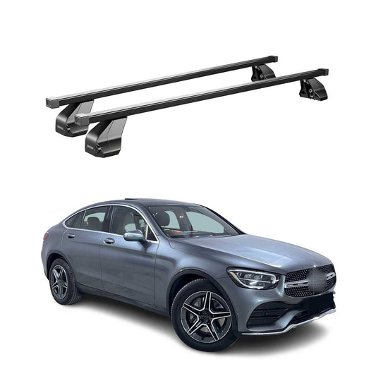 2020-2022 Mercedes GLC Class Coupe C253 Roof Rack Cross Bars Black