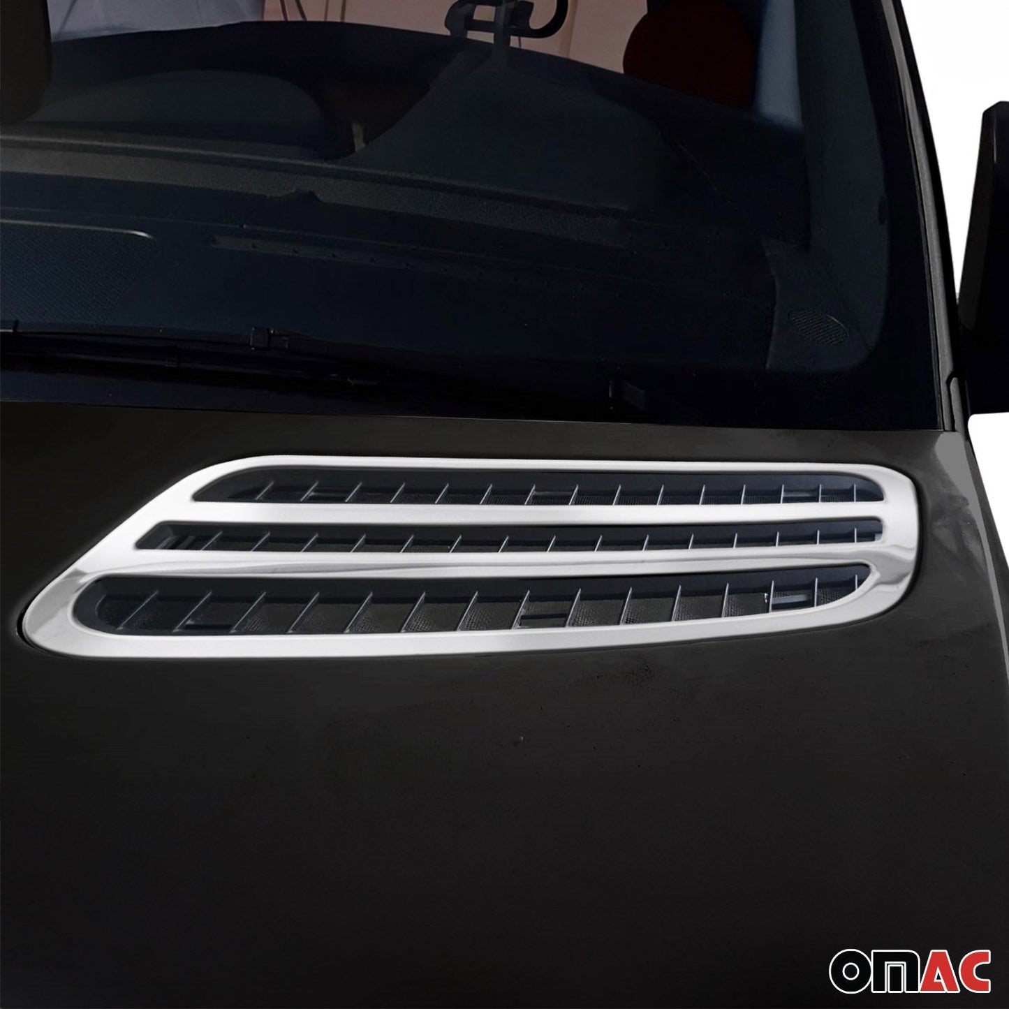 2019-2025 Mercedes Sprinter W907 910 Front Bumper Grill Trim Stainless Steel 2Pcs