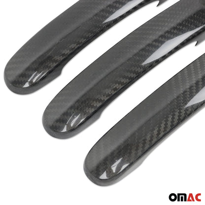 OMAC Door Handle Cover Protector for VW T6 Transporter 2015-21 Carbon 3Door 2Key Hole U015343