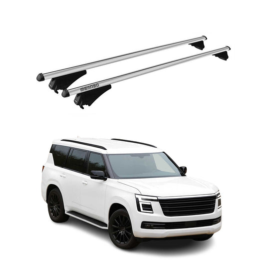 2025 Nissan Armada Roof Rack Cross Bars Luggage Carrier Silver 2Pcs