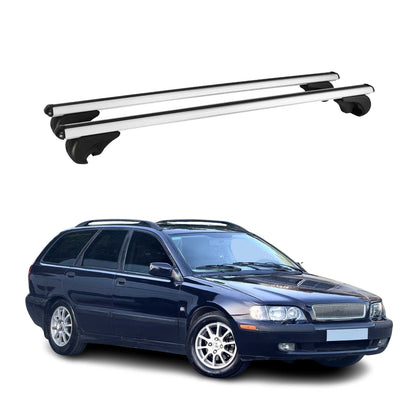 1999-2004 Volvo V40 Roof Rack Cross Bars Silver