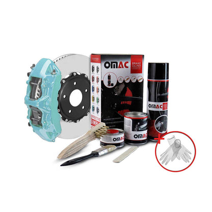 OMAC Brake Caliper Epoxy Based Car Paint Kit Nevada Blue Glossy High-Temp