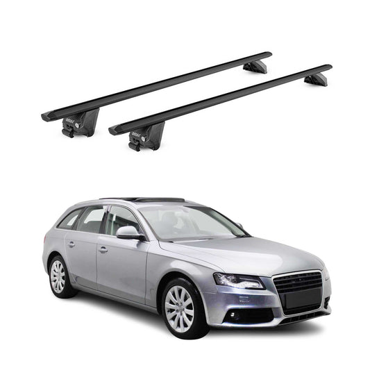 2006-2016 Audi A4 Wagon Roof Rack Cross Bars Black