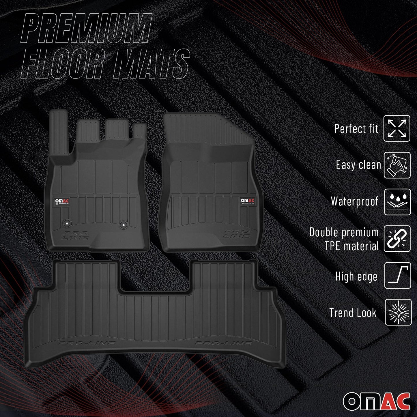 2021-2026 Chevrolet Trailblazer FWD Premium Floor Mats Liners Full Set All Weather Heavy Duty
