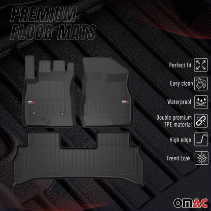 2021-2026 Chevrolet Trailblazer FWD Premium Floor Mats Liners Full Set All Weather Heavy Duty