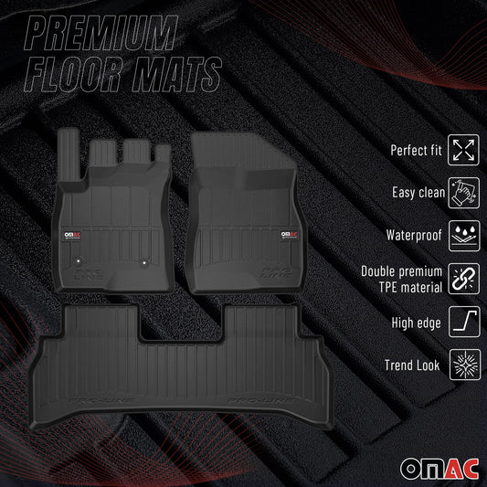 2021-2026 Chevrolet Trailblazer FWD Premium Floor Mats Liners Full Set All Weather Heavy Duty