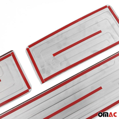 OMAC Door Sill Scuff Plate Scratch for VW T5 Transporter 2003-2015 Steel 3 Pcs 7522092NT