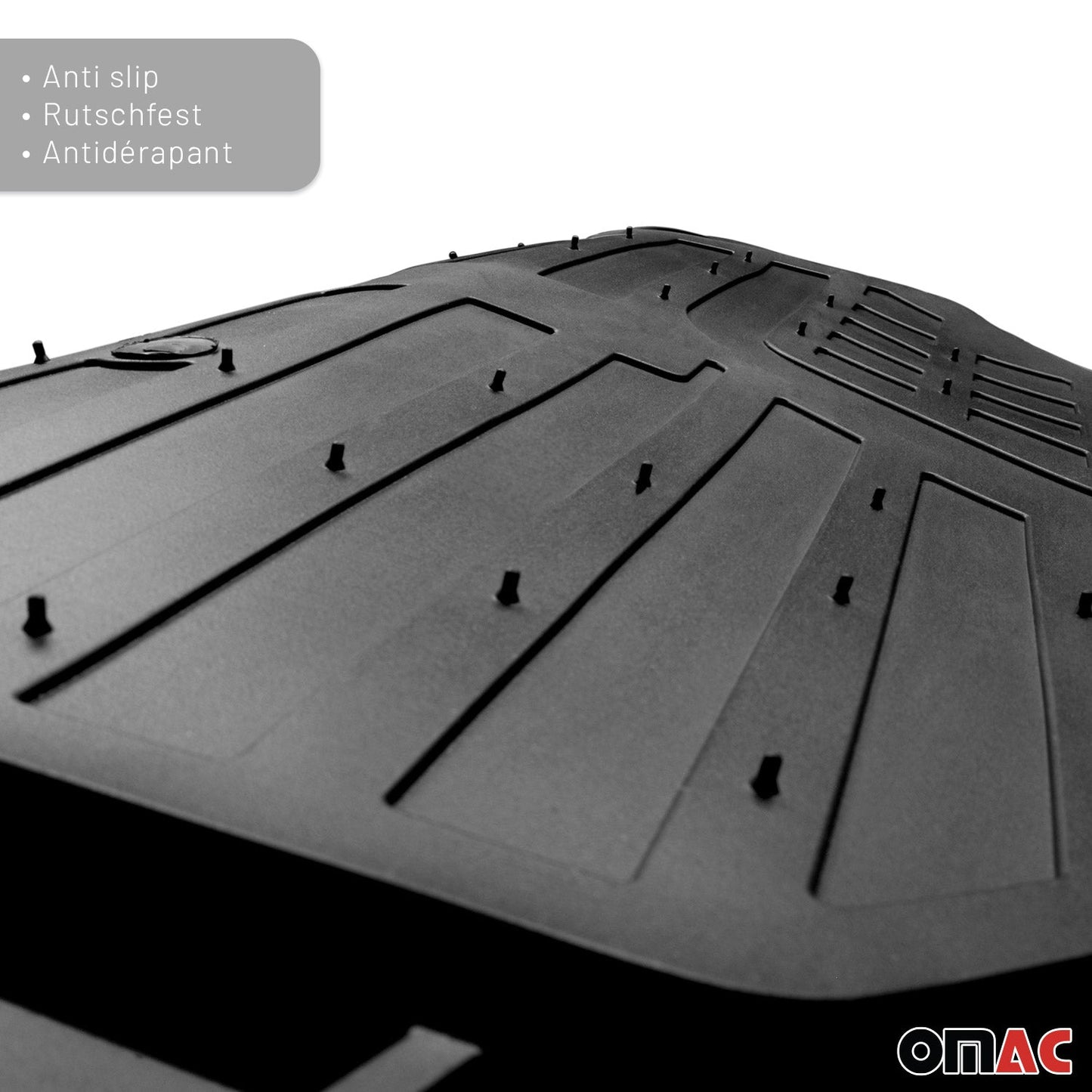 Nissan Kicks Heavy Duty Trim to fit Floor Mats Liner Black All Weather 4Pcs