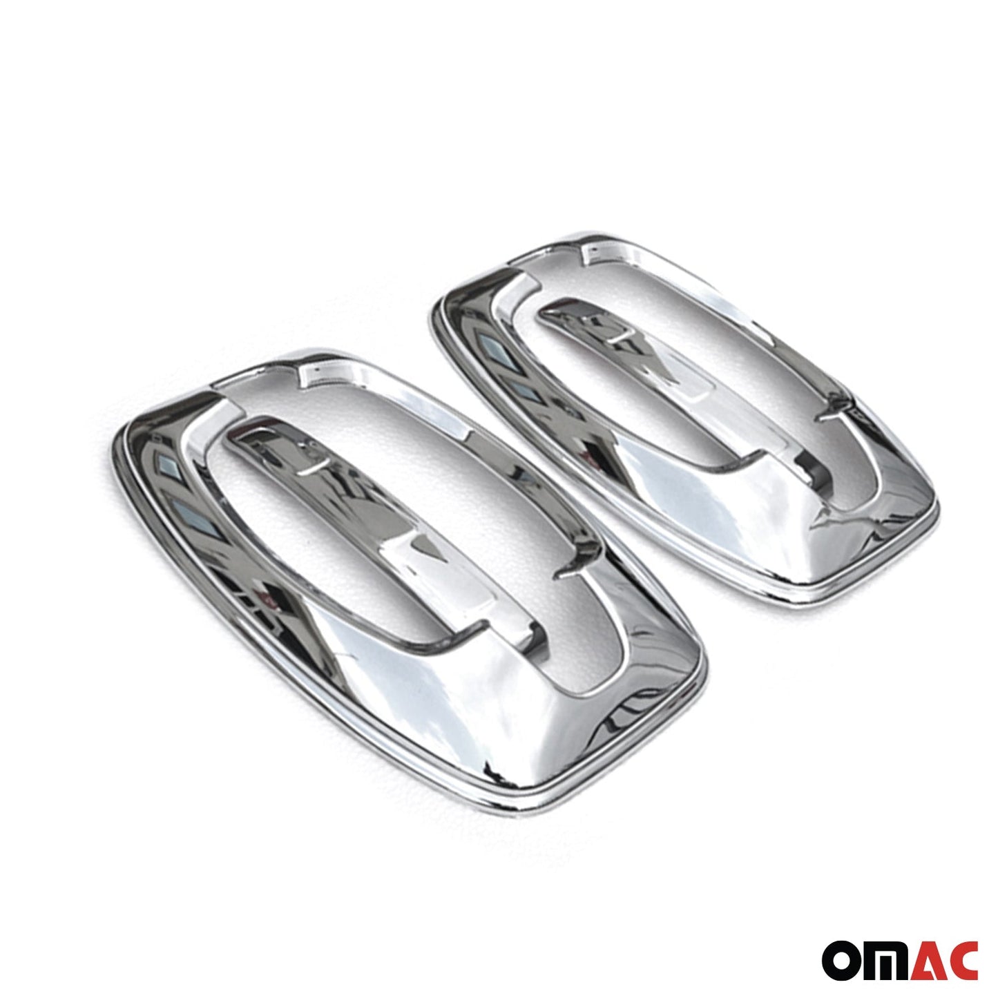 OMAC Car Door Handle Cover Protector for RAM ProMaster 2014-2024 ABS Chrome Silver 8x U005876