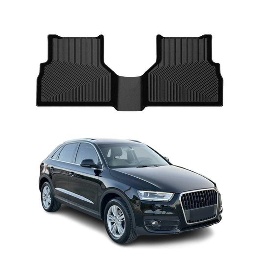 2013-2018 Audi Q3 Premium Floor Mats Liners Second Row Rear Black