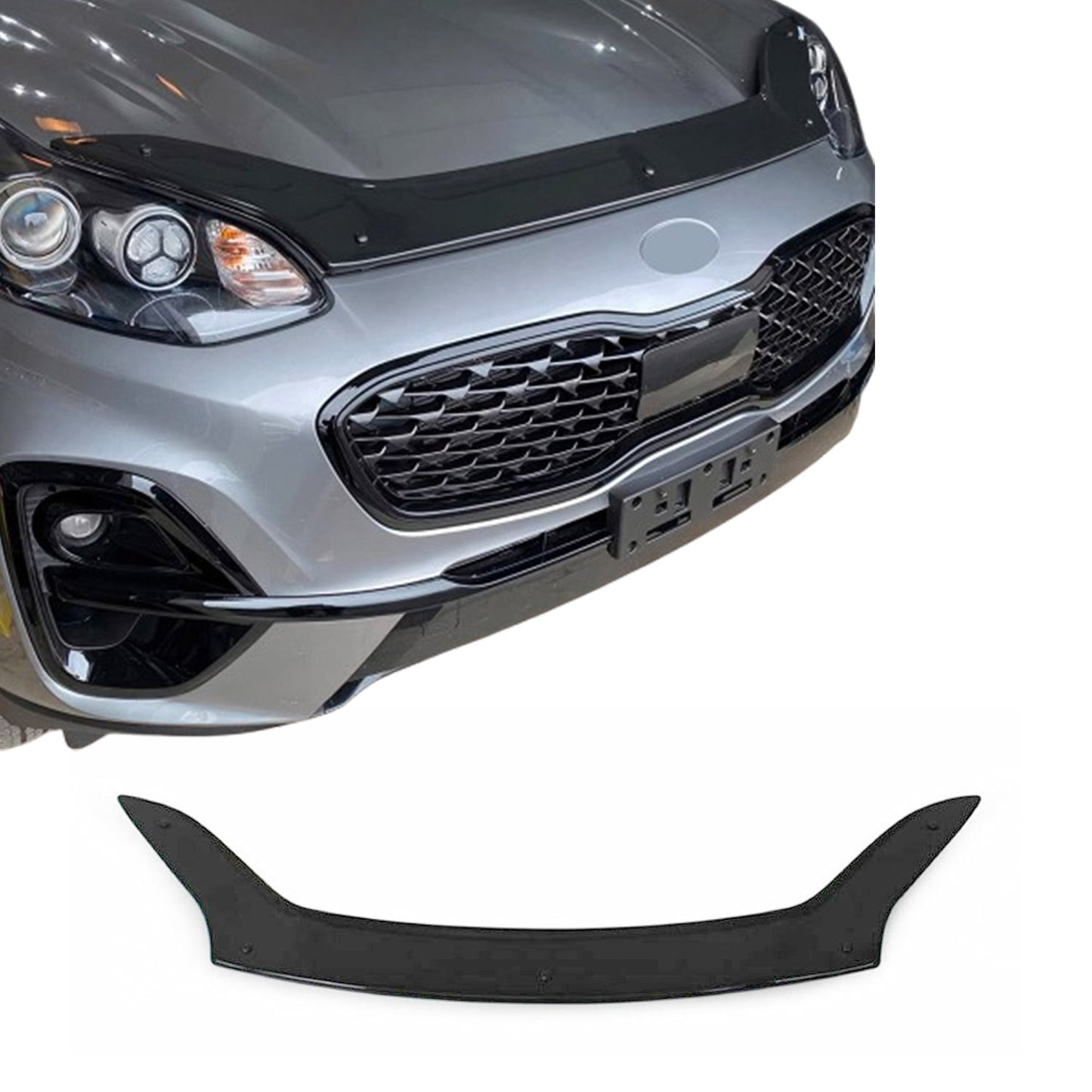 2017-2022 Kia Sportage Front Bug Shield Hood Deflector 1 Pc Smoke