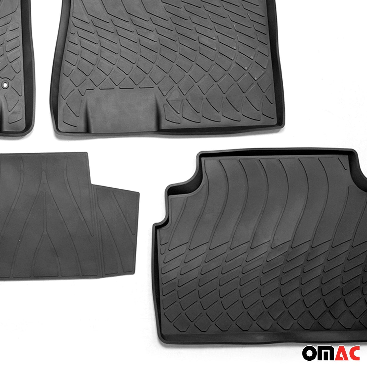 OMAC OMAC Floor Mats Liner fits Hyundai Sonata 2020-2024 Black TPE All-Weather 4Pcs G003111