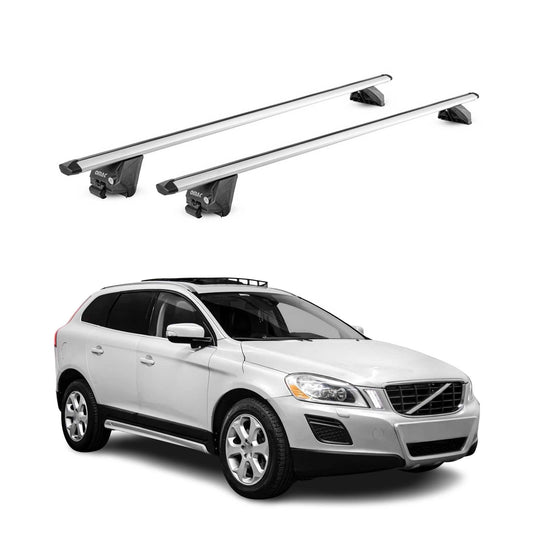 2010-2026 Volvo XC60 Roof Rack Cross Bars Silver