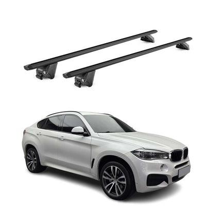 2015-2019 BMW X6 F16 Roof Rack Cross Bars Black