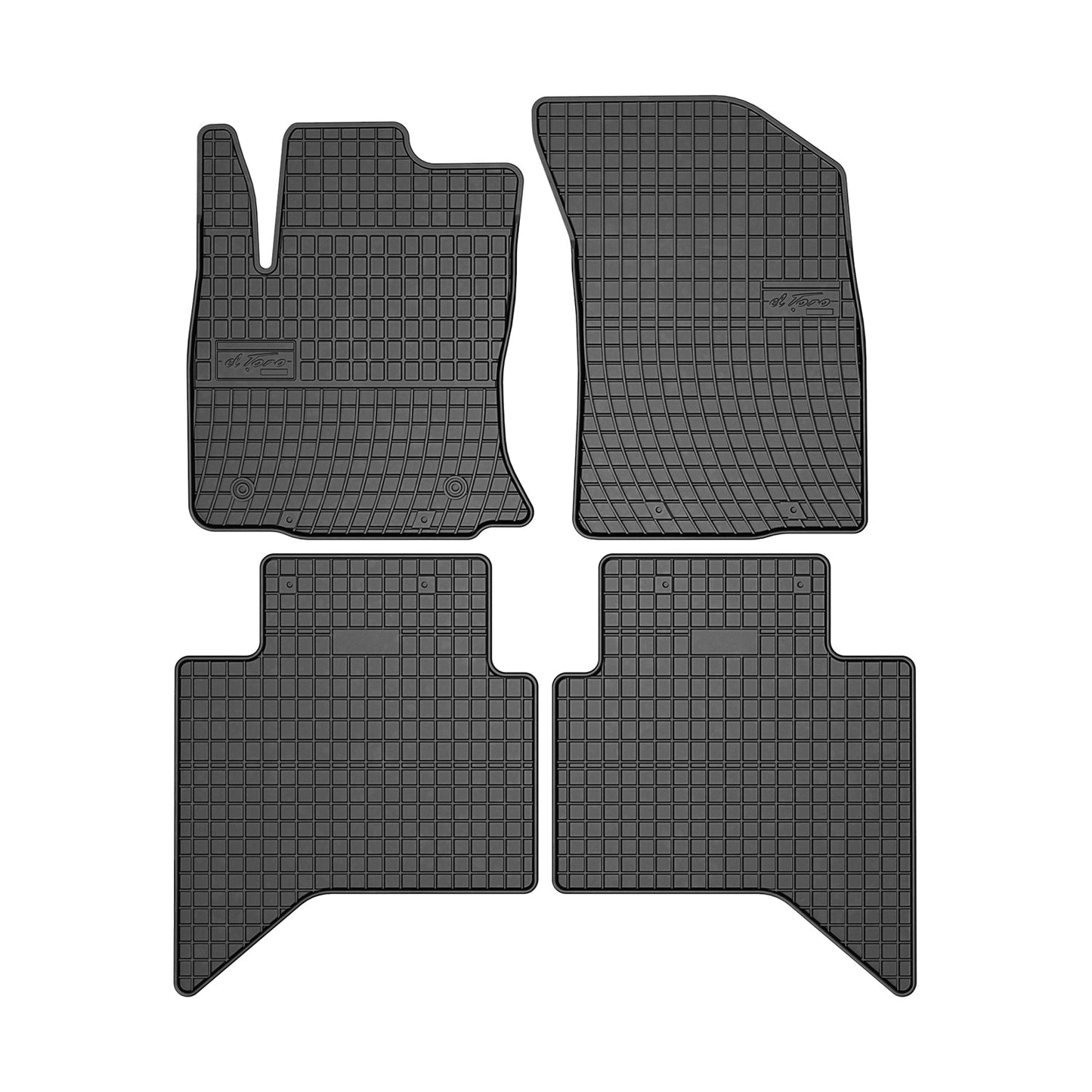 OMAC OMAC Floor Mats Liner for Toyota Hilux 2016-2023 Black Rubber All-Weather Rubber '7025484