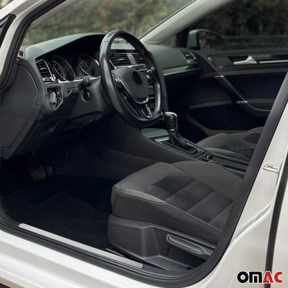 2015-2021 VW Golf Mk7 Door Sill Scuff Plate Scratch Protector Stainless Steel 4 Pcs