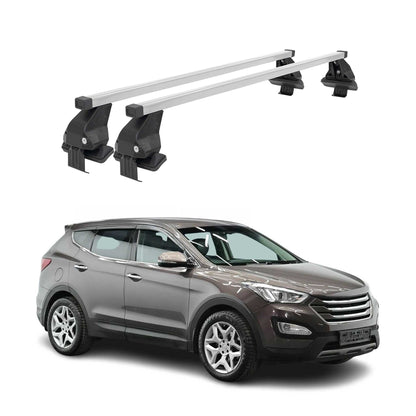 2013-2018 Hyundai Santa Fe Roof Rack Cross Bars Silver