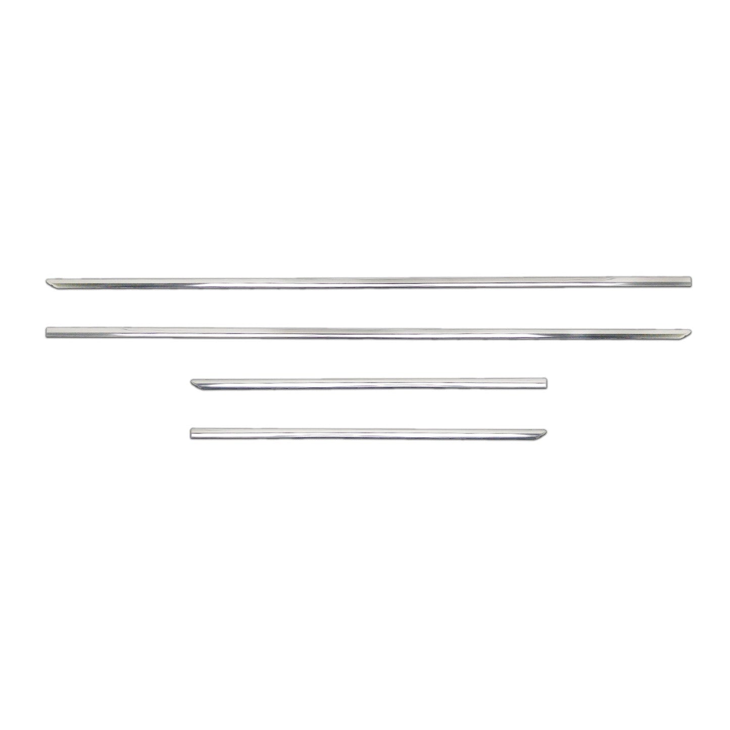 OMAC Side Door Molding Trim for Subaru Forester 2014-2018 Steel Silver 4x 6803131