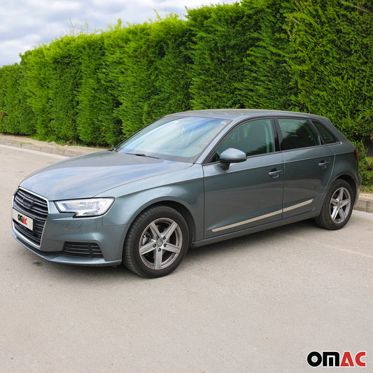 2012-2014 Honda CR-V Side Door Molding Trim Skirt Garnish Stainless Steel Gloss 4Pcs