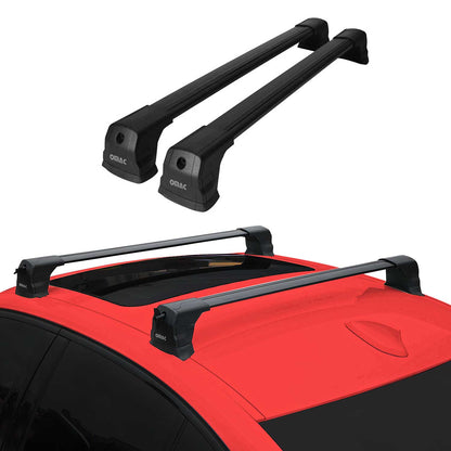 2004-2009 Mazda 3 Sedan Roof Rack Cross Bars Black