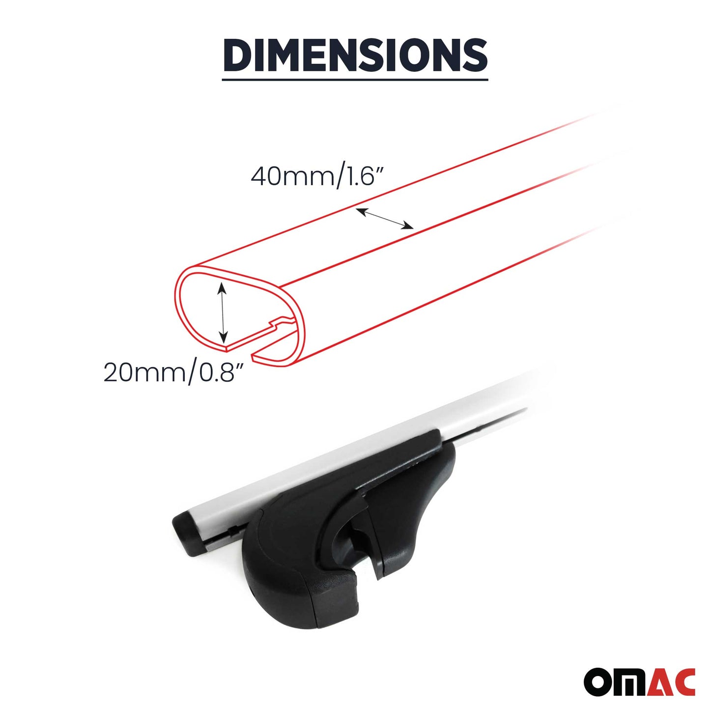 2012-2015 Mercedes ML Class W166 Roof Rack Cross Bars Black