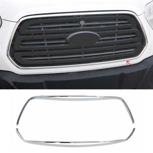 2015-2020 Ford Transit 150 250 350 Front Bumper Grill Trim Molding Stainless Steel 2Pcs