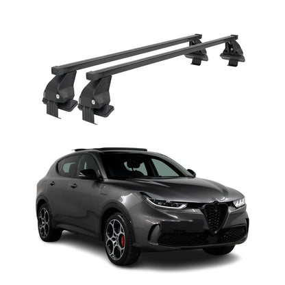 2023-2024 Alfa Romeo Tonale Roof Rack Cross Bars Black