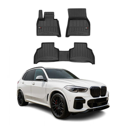 2019-2025 BMW X5 G05 Premium Floor Mats Liners Full Set All Weather Heavy Duty Black