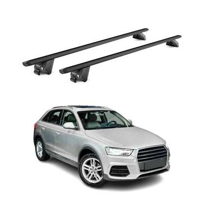2015-2018 Audi Q3 Roof Rack Cross Bars Black