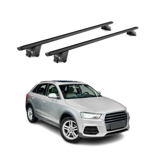 2015-2018 Audi Q3 Roof Rack Cross Bars Black