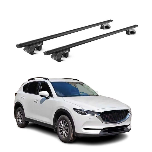 2017-2025 Mazda CX-5 Roof Rack Cross Bars Black Luggage Carrier 2 Pcs