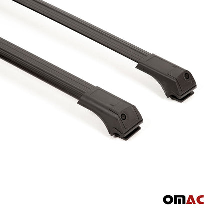 OMAC Raised Roof Rack Cross Bars Carrier for Ford Transit Connect 2010-2013 Black 2x 2620922B