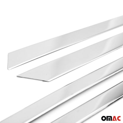 OMAC Side Door Molding Trim Skirt Garnish for Skoda Octavia 2013-2019 Steel Silver 4x 6612131