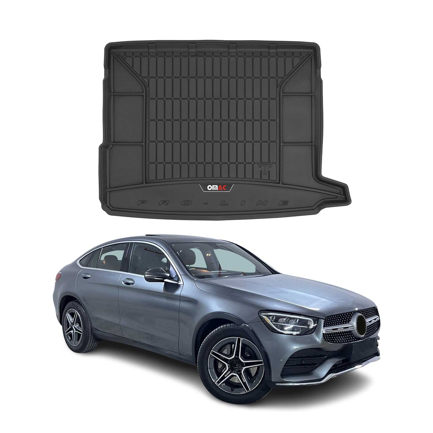 2016-2019 Mercedes GLC Class X253 Premium Cargo Liner Trunk Mat All Weather Heavy Duty Black