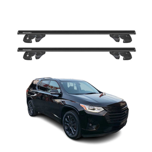 2018-2024 Chevrolet Traverse Roof Rack Cross Bars Black