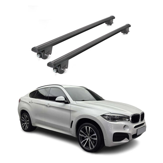 2015-2019 BMW X6 F16 Roof Rack Cross Bars Black