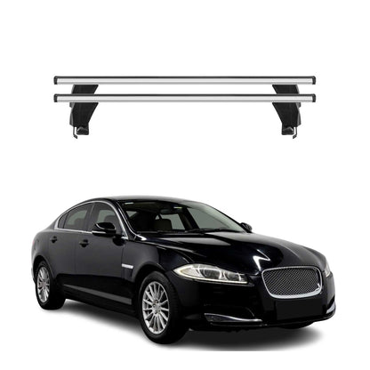 2009-2015 Jaguar XF Roof Rack Cross Bars Silver