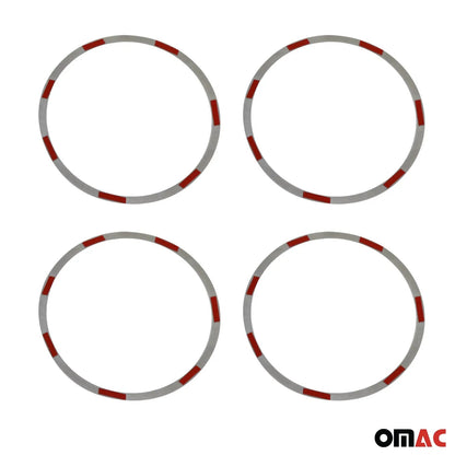 2014-2020 Nissan Rogue Speaker Audio Surround Trim Stainless Steel Silver 4 Pcs