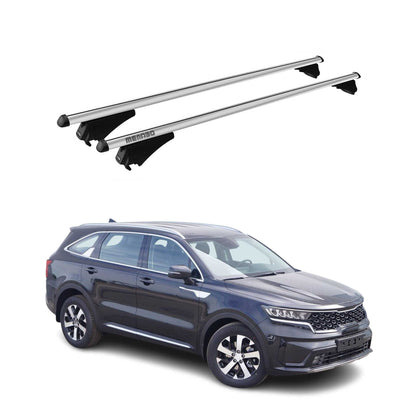 2021-2025 Kia Sorento Hybrid Roof Rack Cross Bars Silver